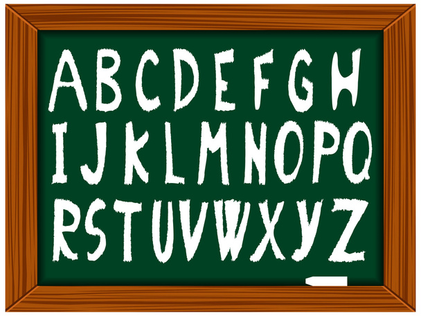 School board and alphabet - Vector, Image