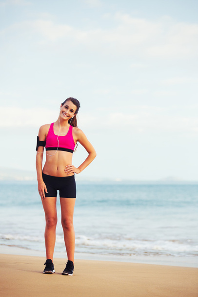 Sağlıklı spor Fitness kadın - Fotoğraf, Görsel