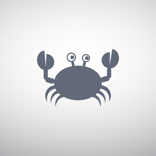 Doodle crab web icon - Vecteur, image
