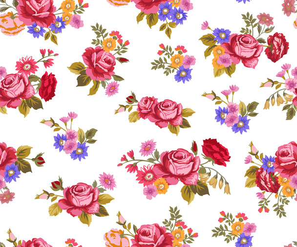 Floral seamless vintage pattern - Vettoriali, immagini