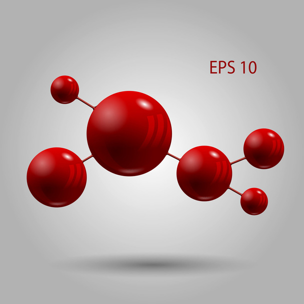 Abstract web red molekule design eps 10 - Vecteur, image