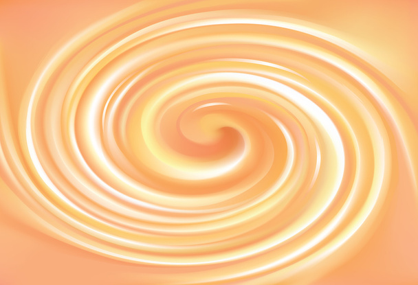 Vector light orange background of swirling texture  - Vector, Image
