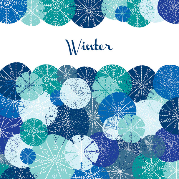 Bonita postal de invierno
 - Vector, imagen