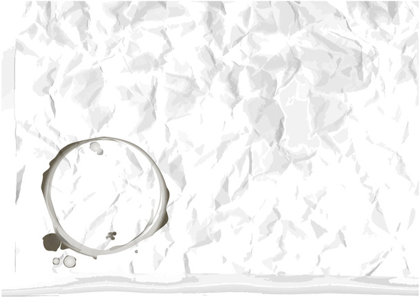 Векторная скомканная бумага со следами чашки
 - Вектор,изображение