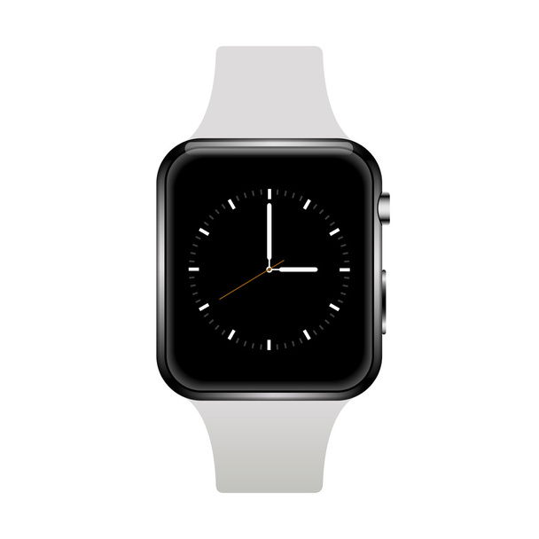Vektorové moderní realistické chytré hodinky na bílém pozadí - Vektor, obrázek