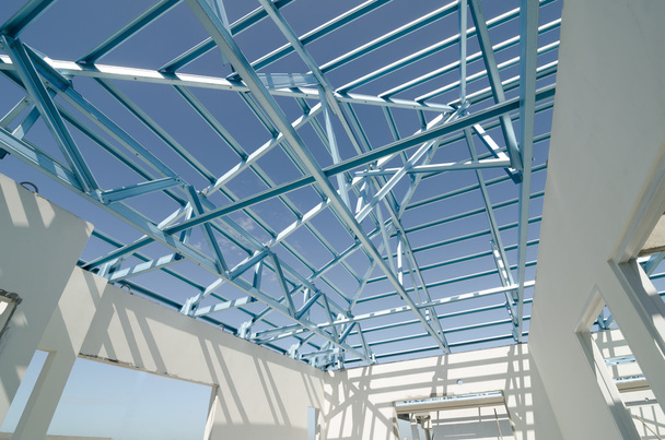 Estructura del techo de acero-04
 - Foto, imagen