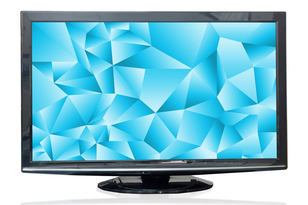 TV-Monitor Textur Himmel isoliert auf weißem Hintergrund. - Foto, Bild