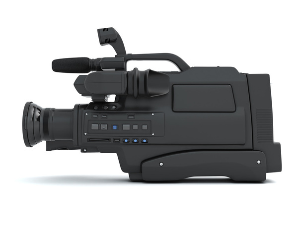 Professional video camera side view - Photo, Image
