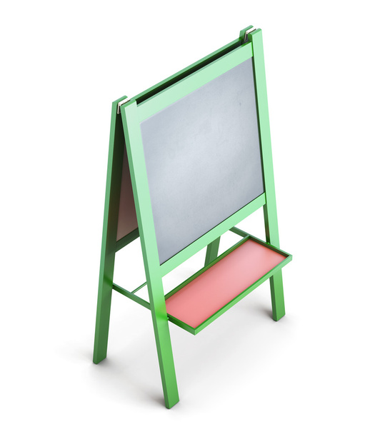 Easel for chalk isolated on white background - Photo, Image