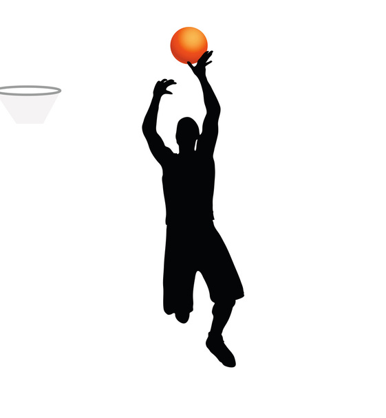 basketbalspeler - Vector, afbeelding