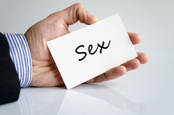 Sex Text Concept - Photo, Image