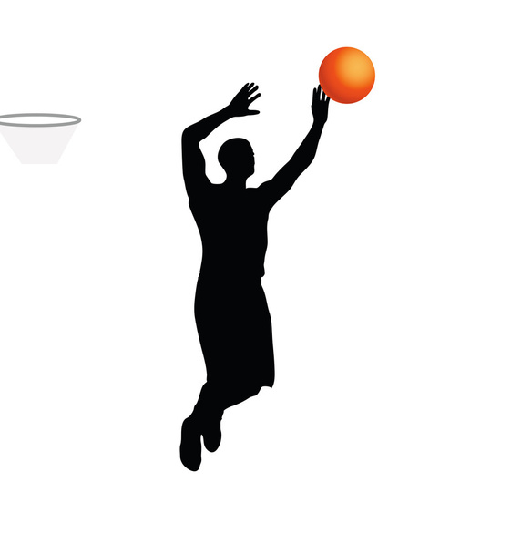 basketbalspeler - Vector, afbeelding