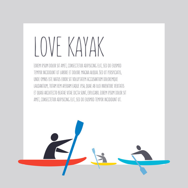 Διανυσματική επίπεδη απεικόνιση στυλ σχεδιασμού με την υπογραφή "Love Kaya - Διάνυσμα, εικόνα