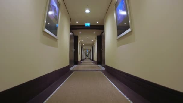 Korridor des modernen Hotels - Filmmaterial, Video