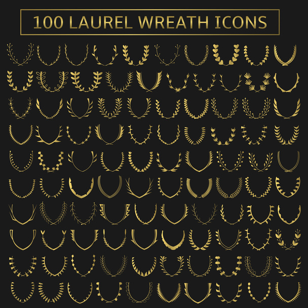 Wreath icons - Vector, Image