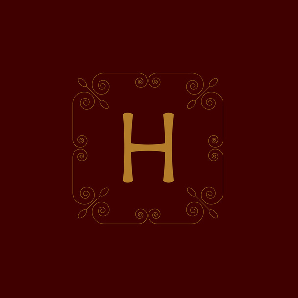 Lettre H
 - Vecteur, image