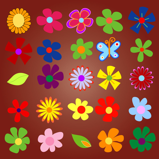 Coloridas flores de primavera
 - Foto, Imagen
