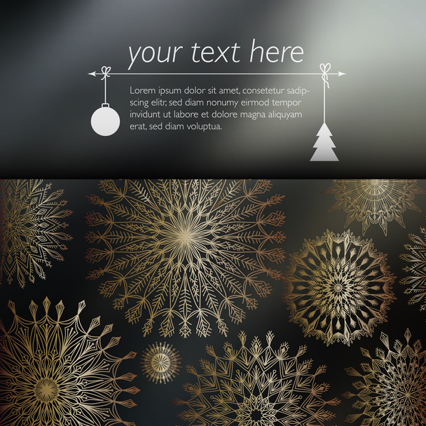 Vector Christmas card with place for your text. - Вектор, зображення