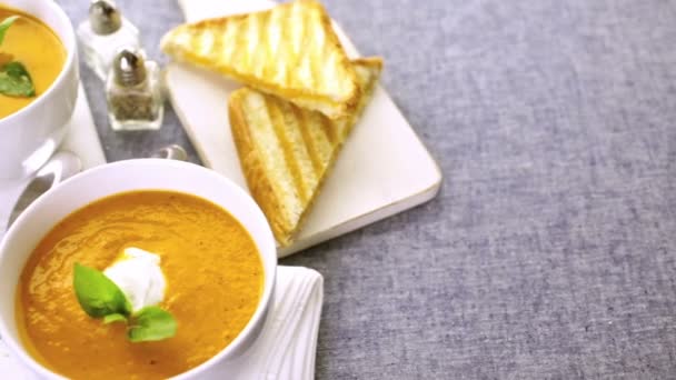 roasted Tomato soup - Footage, Video