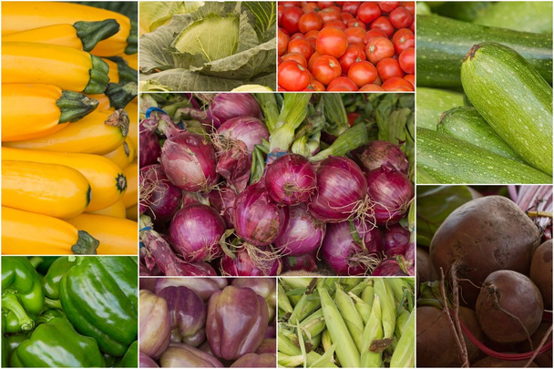 collage de frutas y verduras
 - Foto, imagen