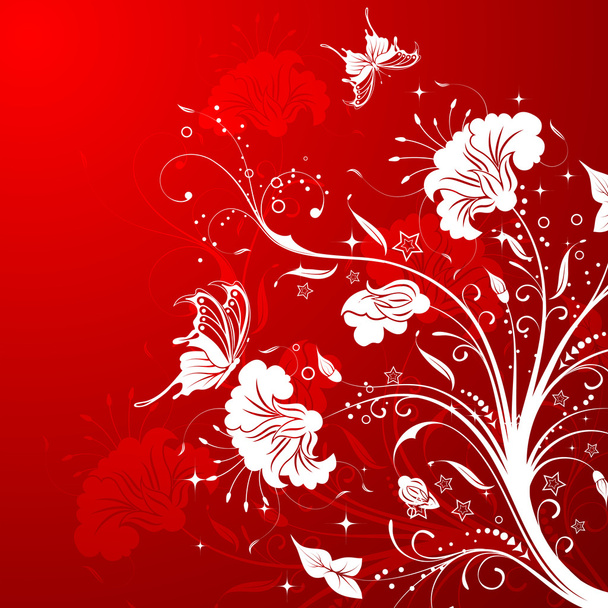 Flower background - Vetor, Imagem