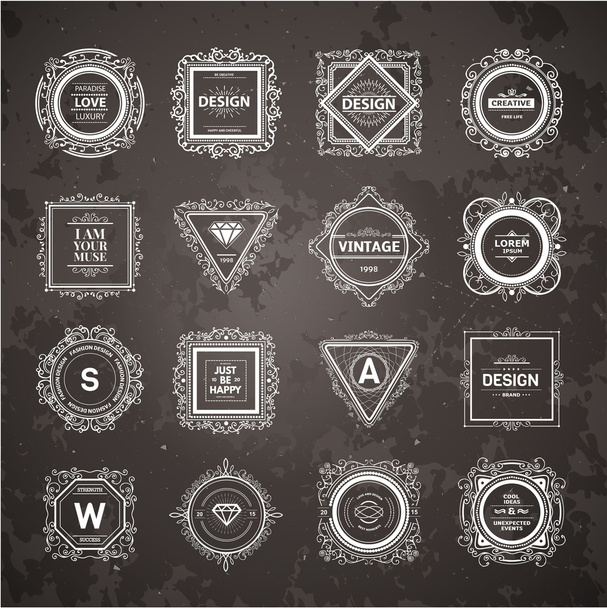 Monogram  luxury logo   template - Vettoriali, immagini