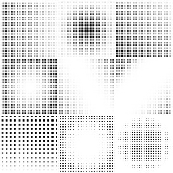 Halftone dots on white background. Vector illustration - Vektor, kép