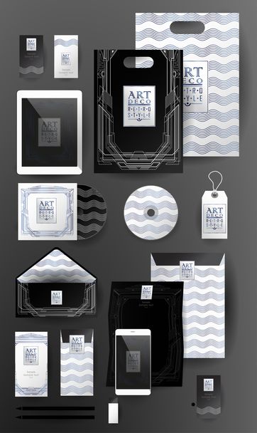 Abstract  business set. Corporate identity templates - Vector, afbeelding