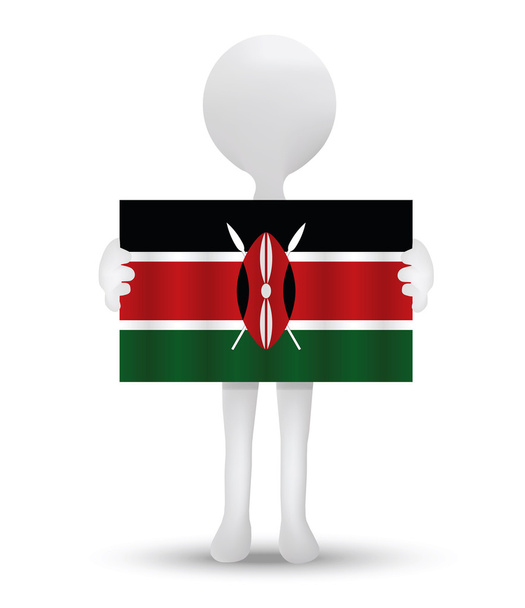 Bandeira de Republic of Kenya
 - Vetor, Imagem