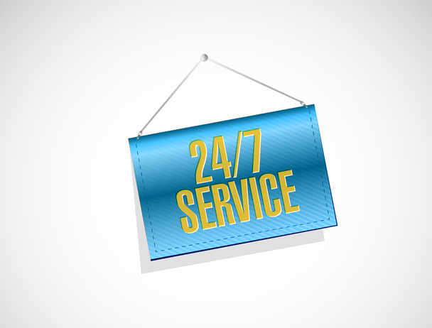 24-7 služby visí nápis znamení koncept - Fotografie, Obrázek