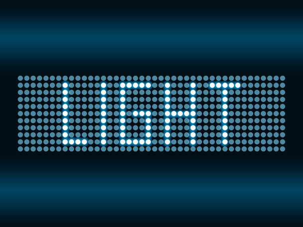 LED-Anzeigetafel - Vektor, Bild