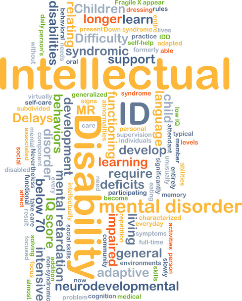 Intellectual disability ID background concept - Photo, Image
