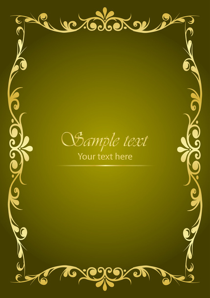 Luxury green background - Vector, imagen