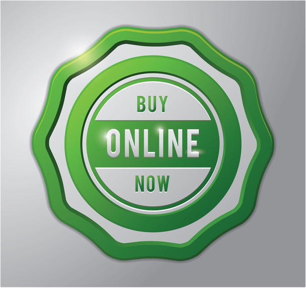 Buy online button - Vector, Image