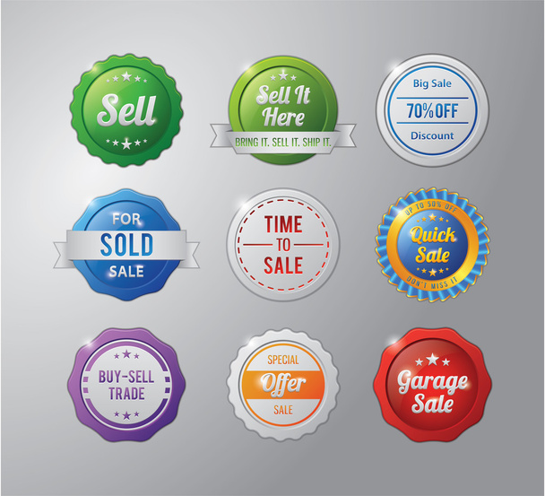 Sell badge collection - Vector, Image