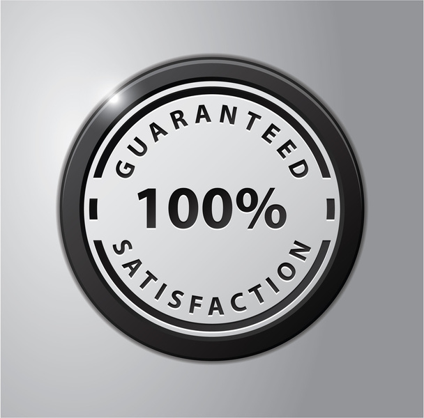 100% Guaranteed satisfaction - Vettoriali, immagini