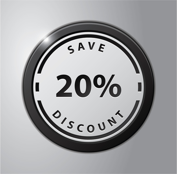 20% Save discount - Vector, Image