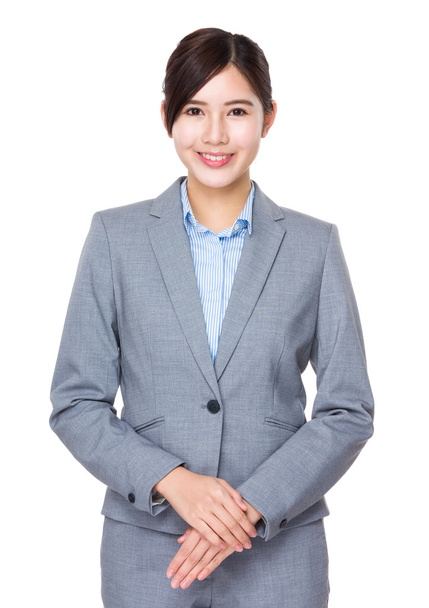 Asiática jovem empresária em terno de negócios
 - Foto, Imagem
