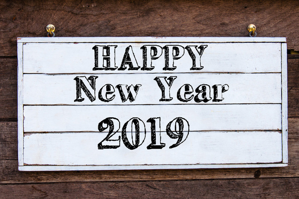 Inspirational message - Happy New Year 2019 - Zdjęcie, obraz