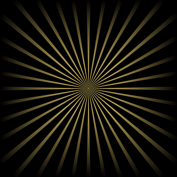 Golden striped background - Vector, Image