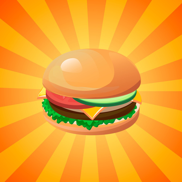 hambúrguer - Vetor, Imagem