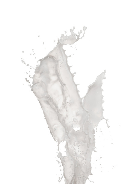 Milk splash isolated on white background - Φωτογραφία, εικόνα
