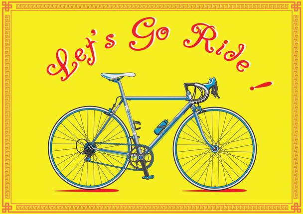 Let's go ride, bike concept - ベクター画像