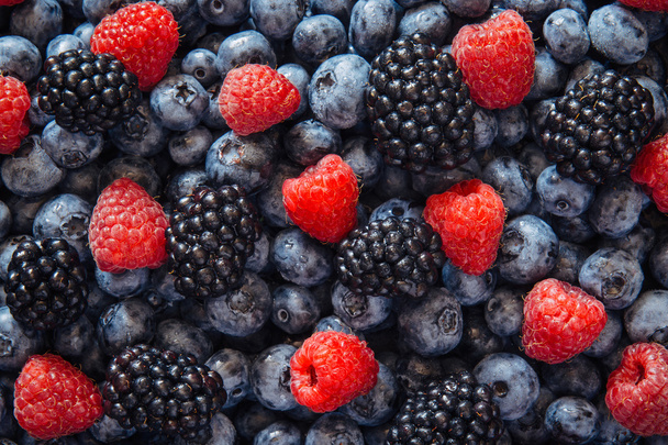 Frutta mista sana e ingredienti dalla vista dall'alto
 - Foto, immagini