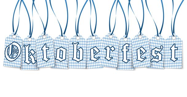 hangtags with text Oktoberfest - Vector, Image