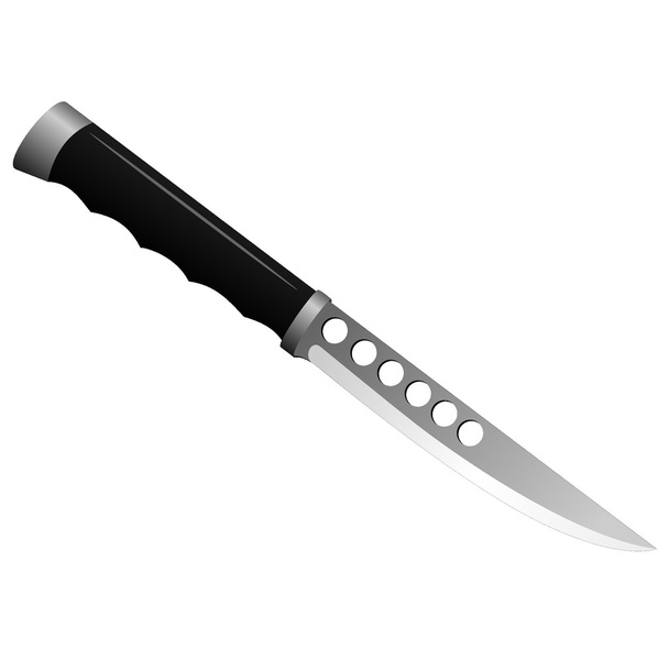 Illustrazione vettoriale di un coltello da cucina - Vettoriali, immagini