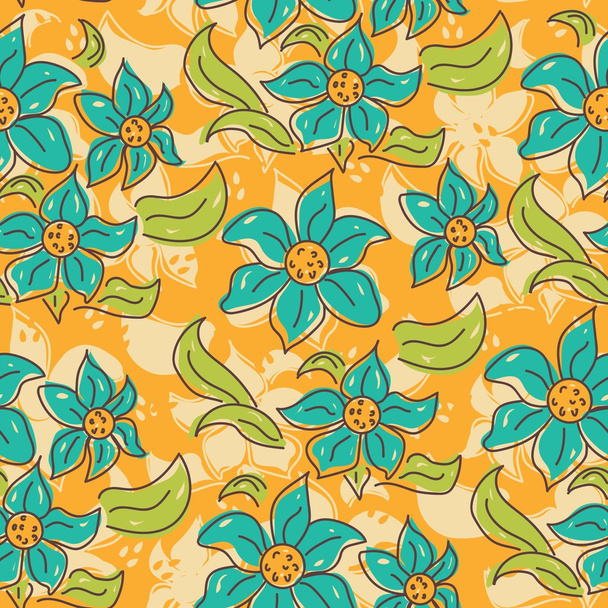 Abstract seamless pattern with floral background - Vector, afbeelding