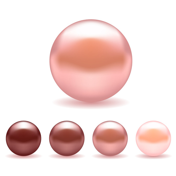 rózsaszín gyöngy - Vektor, kép