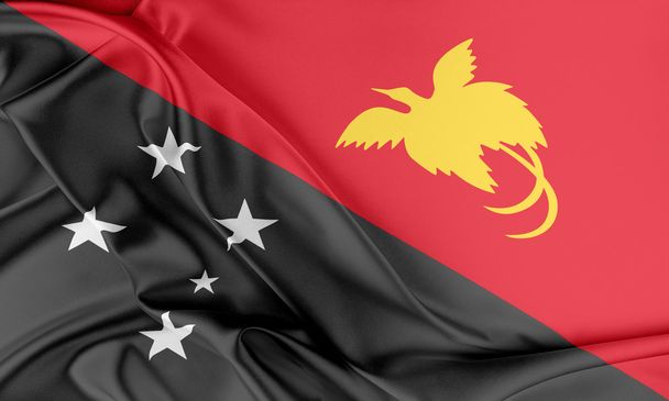 Papua New Guinea Flag.  - Photo, Image