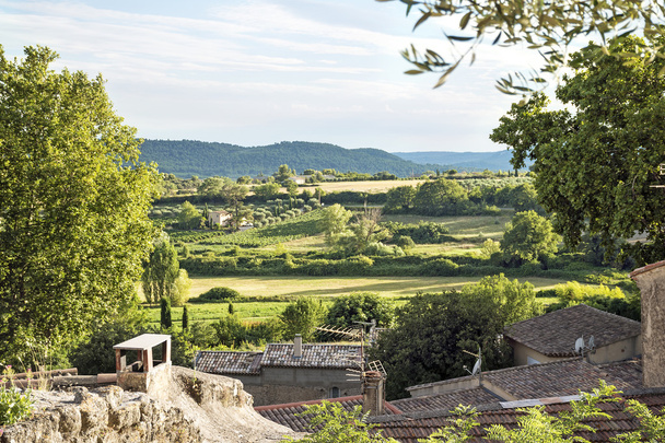 View over the roofs of an old village in the landscape of Proven - Foto, immagini